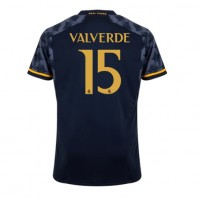 Koszulka piłkarska Real Madrid Federico Valverde #15 Strój wyjazdowy 2023-24 tanio Krótki Rękaw